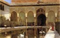 Une cour dans l’Alhambra au temps des Maures Arabian Edwin Lord Weeks